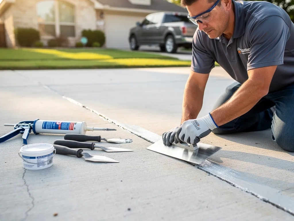 Crack repair + joint sealing — Rob Roy