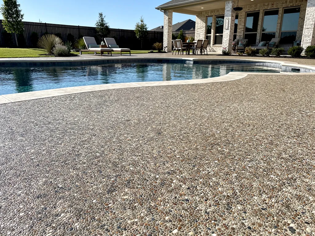 Exposed aggregate pool deck — Bee Cave